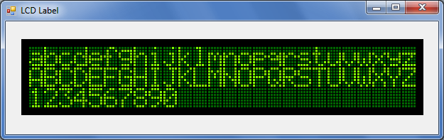 C# WinForms LCD label control